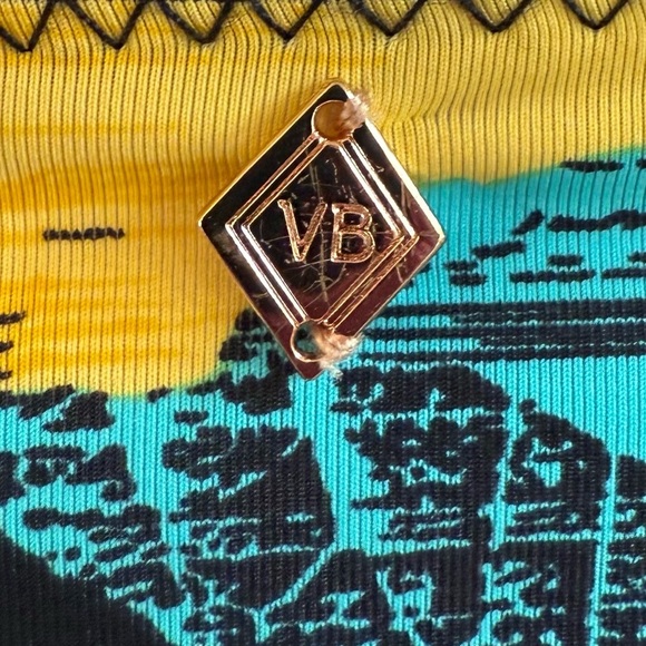 Vera Bradley Yes Way Rose Emily Tankini Top M Black Floral Print *No Cup Liners - Picture 6 of 10